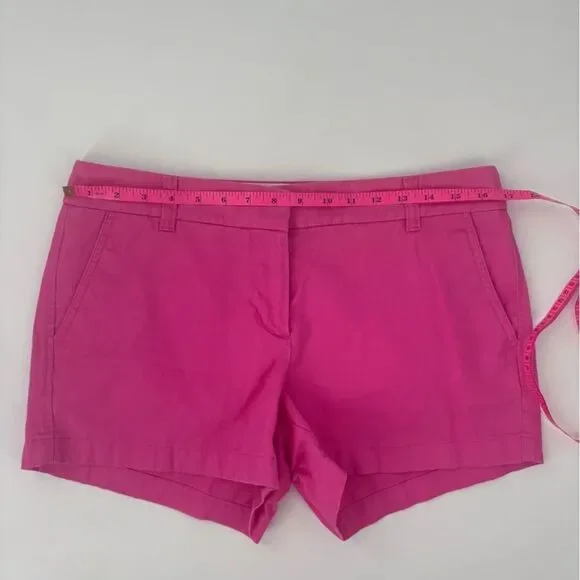J.Crew Women's Hot Pink Chino Shorts- Sz 8 - Picture 4 of 6